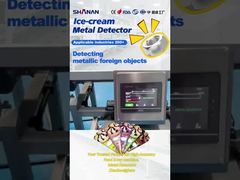 Presentiamo il nastro trasportatore per imballaggio in foglio di alluminio, l'industria alimentare, il metal detector per te