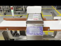 Rilevatore di metalli per alimenti industriale a nastro trasportatore automatico, sicuro, personalizzato, OEM, demo
