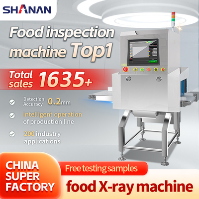 Sistema di ispezione a raggi X industriale ad alte prestazioni Macchina a raggi X per alimenti con funzionamento touchscreen e SUS304 lucidato a specchio