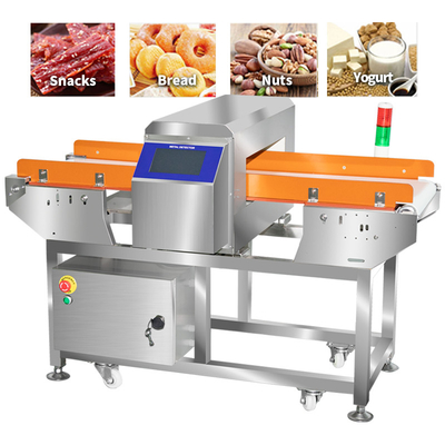 Dispositivo di rilevamento del metallo con touchscreen Convogliato Carne Cibo di mare Cibo di cioccolato Biscotti Noci Detettore di metalli