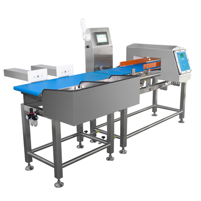 110V-220V di acciaio inossidabile controllo pesante e metal detector combinazione con 8 pollici touch screen