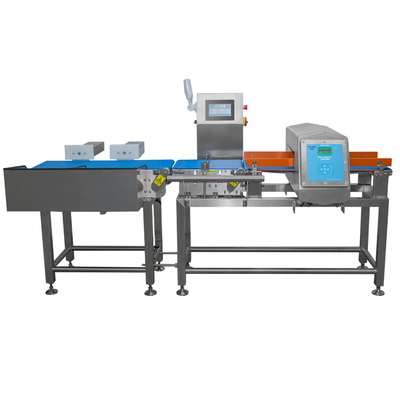 Peso di controllo per induzione magnetica di precisione e metal detector combinato per l'industria alimentare