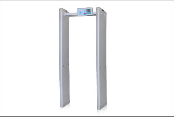 Passeggiata incurvata Assemblea sicura facile tramite il metal detector con l'indicatore dell'allarme di umanoide