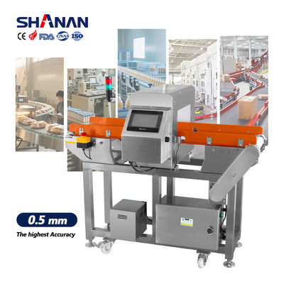 Sistema di rilevamento metalli ad alta sensibilità per l'ispezione di prodotti alimentari, chimici e industriali