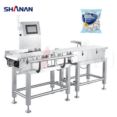 Pesatrice automatica per controllo peso per pesatura industriale, selezionatrice con scarto