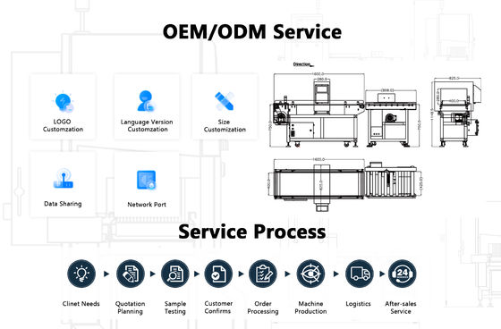 Detettore di metalli alimentari accurato con dimensioni di 1200 mm x 800 mm x 1200 mm e precisione ± 0,1 G