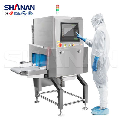 Sistema di ispezione a raggi X industriale ad alte prestazioni con lucidatura a specchio SUS304 e touch screen per la sicurezza alimentare