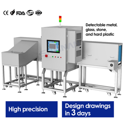 Sistema macchina rilevatore a raggi X per ispezione alimentare industriale, trasportatore, specchio SUS304