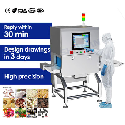 Sistema industriale di ispezione a raggi X Macchina a raggi X alimentare che utilizza un touch screen per ispezioni rapide e di sicurezza alimentare