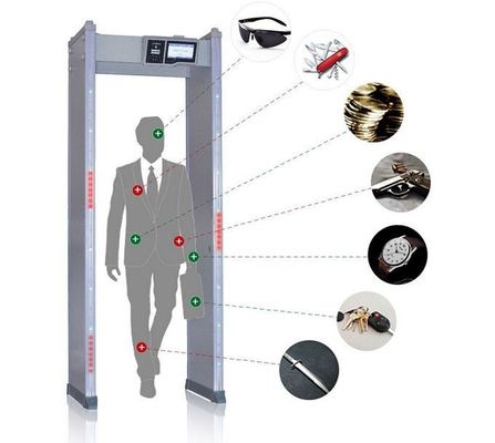 Passeggiata del touch screen attraverso la struttura di porta del metal detector per sicurezza della protezione/pubblico/arco