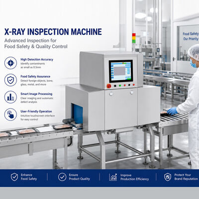 Macchine a raggi X alimentari dotate di interfaccia touch screen e parametri di autoapprendimento per effettuare il controllo e l'ispezione degli alimenti