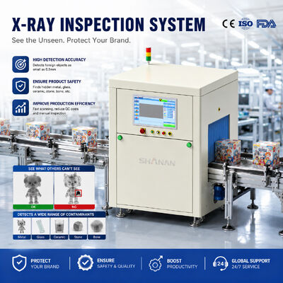 Sistema di ispezione a raggi X industriale ad alta precisione macchina con rigetto automatico per alimenti prodotti farmaceutici elettronici rilevazione di oggetti estranei contaminanti