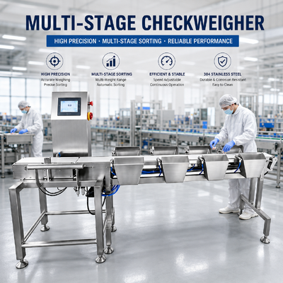 Macchina di classificazione di peso di precisione che offre soluzioni di classificazione efficaci basate sul peso per la produzione e il controllo industriali