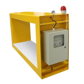 Metal detector giallo del commestibile per la lavorazione delle scorte, riciclaggio del materiale da costruzione