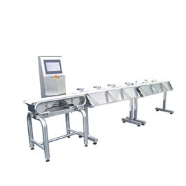 Pangasius Pesce fresco Frutti di mare Pollo Gamberi Alimenti surgelati Verdure Frutta Pesatura multi-stadio Sorting Machine Check Wei